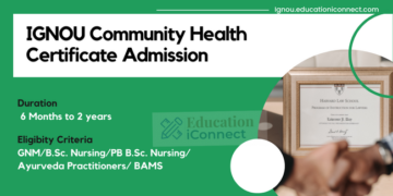IGNOU Community Health Certificate Admission